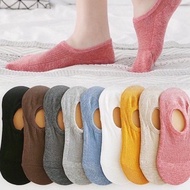 Socks Women Anti Slip Stokin Putih Stocking Woman Ankle Socks Sarung Kaki Casual Cotton Invisible An