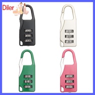 DILER Anti-theft Baggage Backpack Bags Padlock Zipper Padlock Password Locks 3 Digit Combination Lock