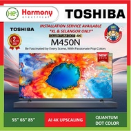TOSHIBA 55" 65" 85" 4K UHD VIDAA QLED Smart TV M450NP 55M450NP / 65M450NP / 85M450NP Quantum Dot TV