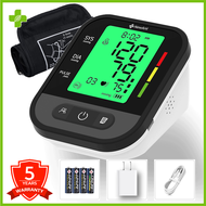 Blood Pressure Monitor Digital with Charger Original Blood Pressure Monitor Digital 5 Year Warranty Blood Pressure Monitoring Backlight Display BP Monitor Digital Original Upper Arm Bp Monitor Heart Beat Monitoring Tool Cuff Included