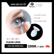 Lens trong suốt - kính áp tròng cận không màu Blue Eyes CLEAR LENS  lens made in Korea hsd 6 tháng.