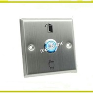 TOMBOL Big Led Stainless Exit Button | Push Button | Big Led Bell Button