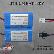 7.4V 3000MAH / 12V 5000MAH DC RECHARGEABLE BATTERY HIGH CAPACITY LITHIUM-ION BATTERY LITHIUM BATTERY
