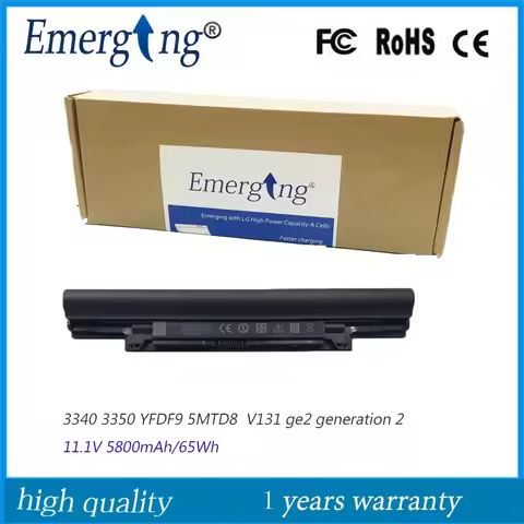 11.1V 65Wh YFDF9 Original Laptop Battery for Dell Latitude E3340 3340 3350 V131 Generation 2 ge2 5MT