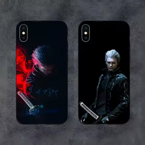 D-Devil May Cry 5 Game Phone Case For Samsung S21,S22,S23,S30,Ultra,S20,S30,Plus,S21 Fe,10,9,5G Sili