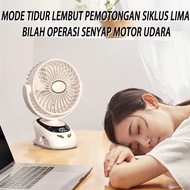 15000Mah Usb Clip Fan Ni Fan Rotating Table Fan Ni Clip Portable Led Display