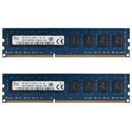 Hynix DDR3 RAM 16GB (2X8GB) 1333MHz หน่วยความจำเดสก์ท็อป240พิน DIMM PC3-10600U 1.5V โมดูลหน่วยความจำ RAM DDR3เข้ากันได้กับ Intel/AMD