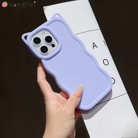 For Tecno Camon 50 40 30 30S 20 19 18 Pro 15 Air 5G 4G Phone Case 3D Stereo Wave Cat Ear Ears Cute C