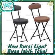 SOLEIL KURSI LIPAT BESI RINGAN KUAT UP TO 100 KG FOLDING CHAIR TRAVEL KURSI SHOLAT