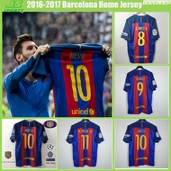 2016/2017 Barcelona retro jersey-2014/15 Barca long sleeves football shirt for Messi SUÁREZ NEYMAR I