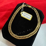 Mikanas Gift Bracelet 18k Pawnable Saudi Gold Original Japan Gold Chain Double Clip Lock Best Gift F