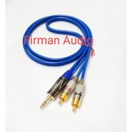 Kitani 50cm-5mtr mini Stereo 3.5mm Male To 2 RCA Male Audio Aux Cable