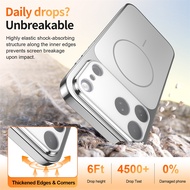 Magnetic Plating Phone Case For iPhone 17 Pro Max Caing For iPhone 11 12 13 i14 15 Pro 16 Become iPh