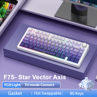 AULA F75 Pro Gasket Mounted Wireless Gaming nical Keyboard RGB Customized 75% Layout Side-engraving 