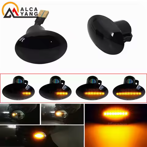 Sequential Flashing LED Turn Signal Side Marker Light For FIAT 4S 63 3P NUOVA 500 ABARTH Ford KA DES