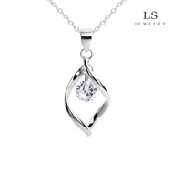 LS สร้อยคอแพลทินัม สร้อยคอผู้หญิง สร้อยคอเงิน สร้อยคอคู่ สร้อยคอแฟชั่น จี้เครื่องประดับ n2310