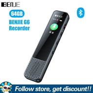 Benjie Máy thu âm Bluetooth G6 có loa 8G/16G/32G/64G Máy nghe nhạc HIFI MP3 cầm tay mạnh mẽ 3 Micrô