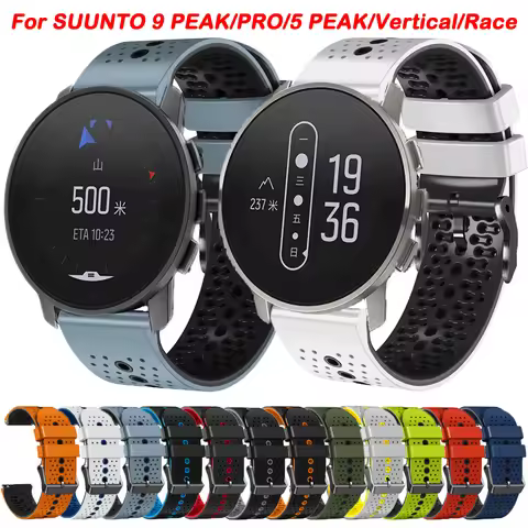 22mm Watch Straps For SUUNTO 9 PEAK PRO/Race/Vertical Bracelet For Suunto Ocean/5 Peak Silicone Band