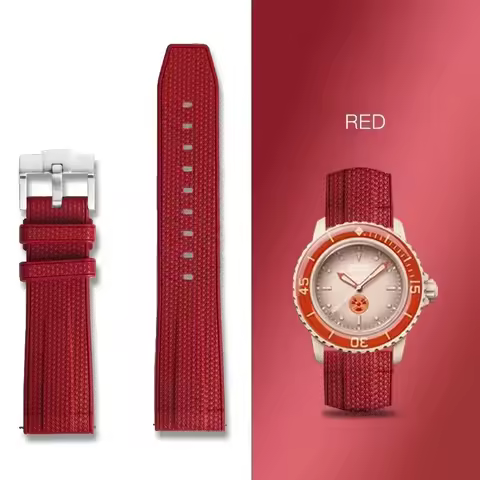 Advanced New Design For Blancpain x Swatch Rubber Watch Strap 20mm 22mmFor Fifty Fathoms Oceans of W