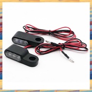 V2(ZWNA) 2PCS 12V Motorcycle Indicators LED Turn Signal Light Handlebar Amber Signal Lamp Blinker Mo