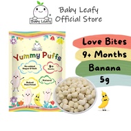 Baby Leafy Yummy Puffs Rice Love Bites 9m+ - Banana (5g)