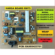 (BD223/225) LG 42LB5820.ATS / 42LB5610.ATS / 39LB5610.ATS  POWER SUPPLY BOARD EAX65423701 (TERPAKAI)
