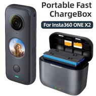 For Insta360 ONE X2 Portable Fast Charging Box 1700mAh USB TypeC Battery Charger for Insta 360 One X