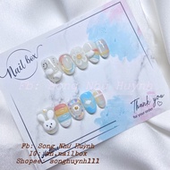 Nailbox embossed gel design - Fake nails - up nails