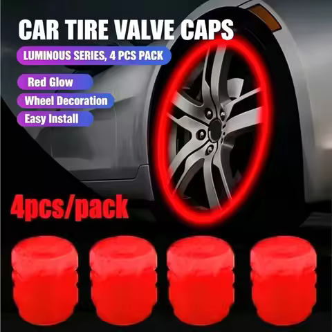 4Pcs Upgraded Luminous Tire Valve Cap, Fluorescent Tire Valve Core Cap,Suitable For Morris Garages M