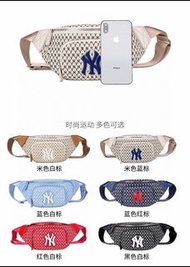 MLB洋基隊腰包 新款NY老花 運動斜挎包 潮流胸包