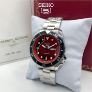 READY STOCK 💎 Seiko No. 5  men watch Double calendar steel band waterproof business watch Jam tangan lelaki Original