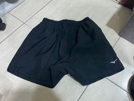 Mizuno 慢跑短褲 排球褲 黑XL 短版