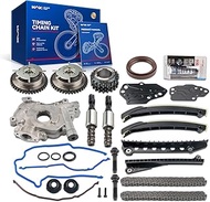 KAX Engine Timing Chain Kit with Oil Pump Fit for Ford F150 F250 F350 Super Duty 2005-2010 5.4L, Exp