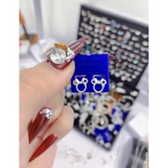 Silver meky mouse earrings HHJ
