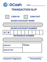 GCASH TRANSACTION SLIP, fast shipping, ready made, can customize