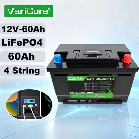 VariCore 12V/12.8V 60AH LiFePO4 Battery Lithium Power Batteries 4000 Cycles for Inverter Car Lighter