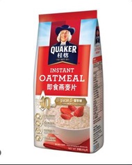 麥皮桂格快熟燕麥片Quaker Instant Oatmeal 配搭朱古力牛奶果仁食用極佳