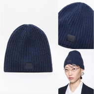 {M. Lu} Acne Studios Logo Beanie Wool Hat