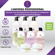 Lumisera Professional Revitalize Anti-Hair Loss Shampoo / Keratin Smoothing Shampoo / Keratin Daily Moisture Conditioner / Keratin Smoothing Masque / Cool Head Spa Treatment