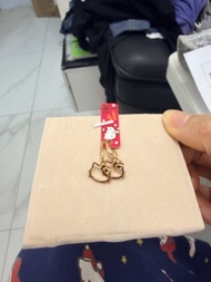 Hello Kitty 金色耳環