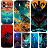 Case For Oppo A52 A72 A92 A7 A5 2018 AX7 A7N A5S AX5S Phone Cover Soft Silicon Black Tpu Godzilla Ki