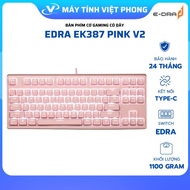 GENUINE EDRA EK387 DREAM PINK V2 WIRED GAMING MECHANICAL KEYBOARD