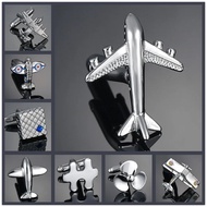 aircraft Cufflinks men's French shirt sleeve studs business women's shirt airliner cuff Cuff Link