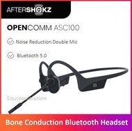 Aftershokz OPENCOMM Wireless Bluetooth Headphones/Bone Conduction Boom Microphone Headset