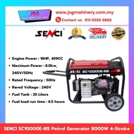 SENCI SC10000E-IIIS Gasoline Generator – 8000W 4-Stroke Engine