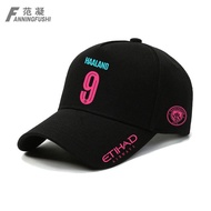 Football Club's 2nd away game No. 9 outdoor baseball cap men's and women's adjustable casual sunshad