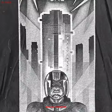 Judge Dredd Mega City One T Shirt Comics Mens Large Vintage Washed Comfortable designer clothes Vers