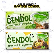 ✨READY DESIGN✨ BANNER AIR CENDOL - Tebal / Kalis Air / Tahan Lasak - Peniaga Penjual Air Balang (A1-