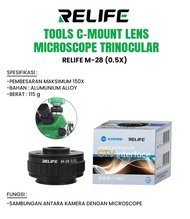 LENSA C-MOUNT MICROSCOPE TRINOCULAR RELIFE M-28 (05X)