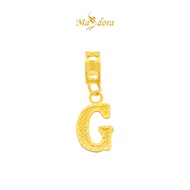 MASDORA 916 Gold Charms Charm Emas ~ Alphabet G (EMAS 916/22K)
